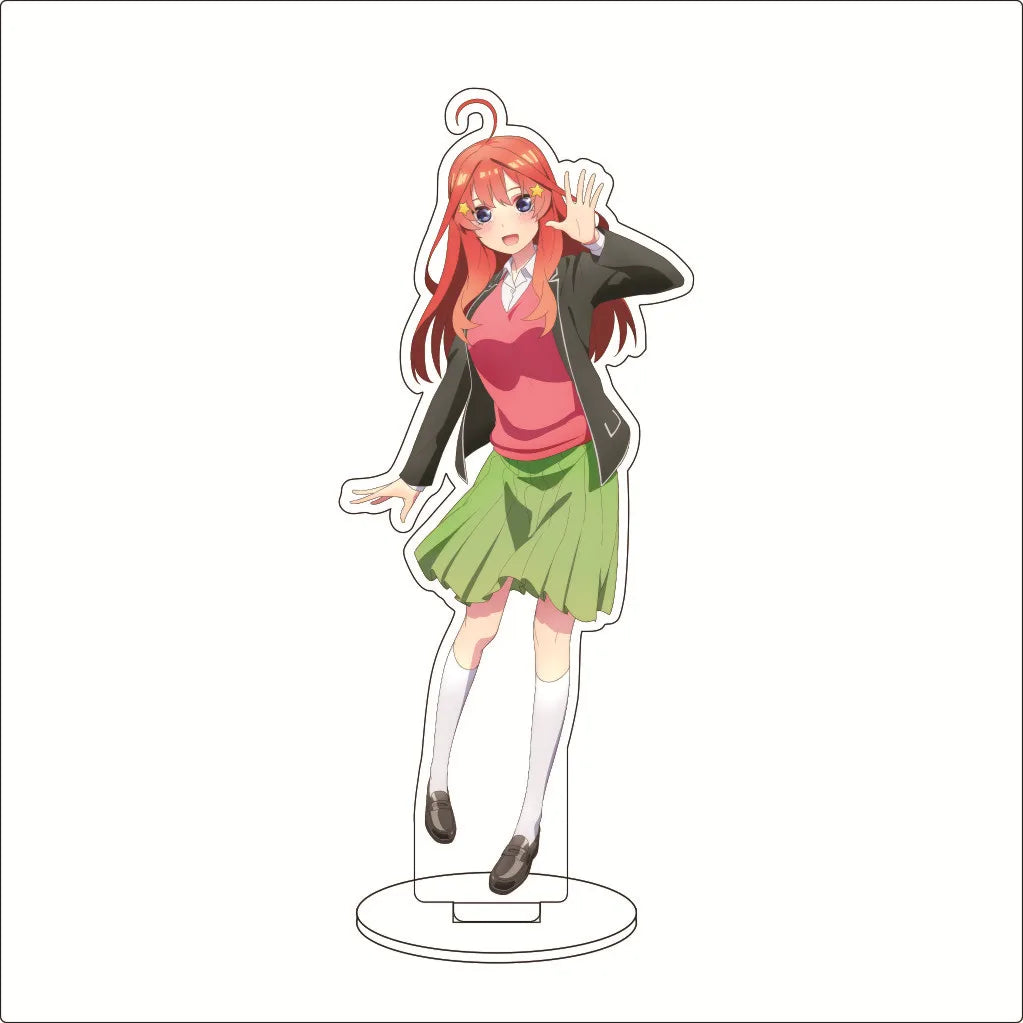 16CM Anime The Quintessential Quintuplets Nakano Nino Nakano Yotsuba Nakano Miku Nakano Ichika Cos Acrylic Figure Stand Ornament