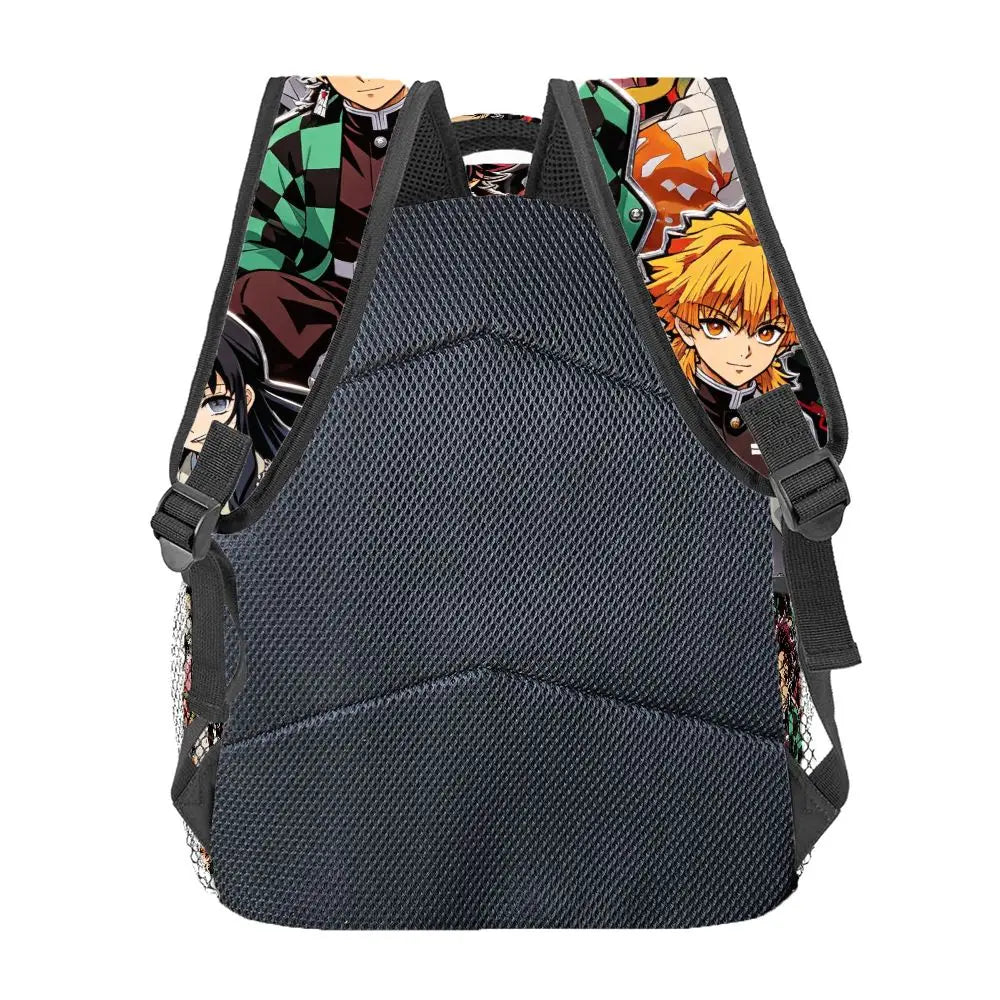 Demon Slayer Anime Backpack Tanjirou Nezuko Print School Bag for Teen Large Capacity Travel Rucksack Mochilas Casual Daypack