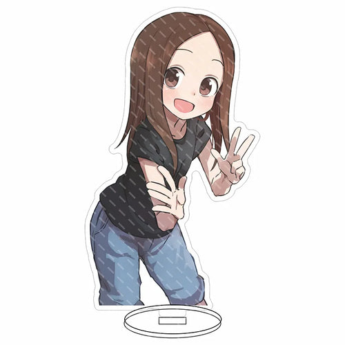 16CM Anime Figure Teasing Master Takagi-san Nishikata Takagi Cos Acrylic Stand Ornaments Cute Chrismas Gifts