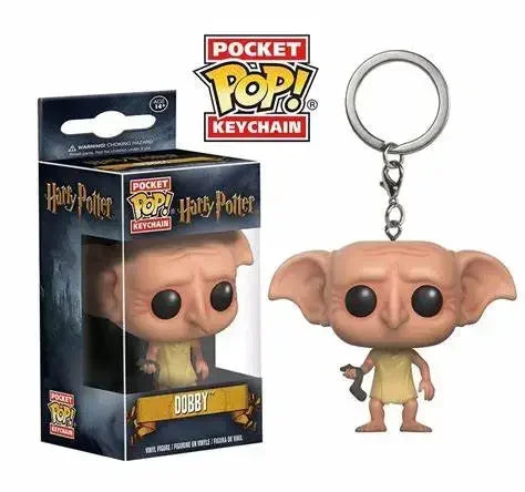 Funko POP Keychain Toy Hermione Granger Dobby Dumbledore Malfoy Ginny Ron Hedwig Snape Voldemort Luna Pocket Pop Key Ring Toy