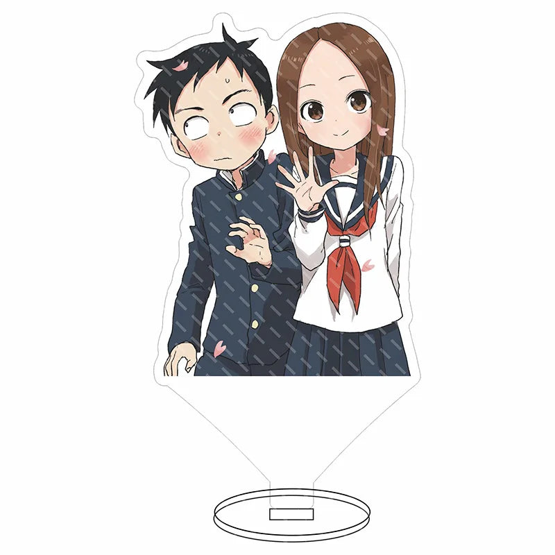 16CM Anime Figure Teasing Master Takagi-san Nishikata Takagi Cos Acrylic Stand Ornaments Cute Chrismas Gifts
