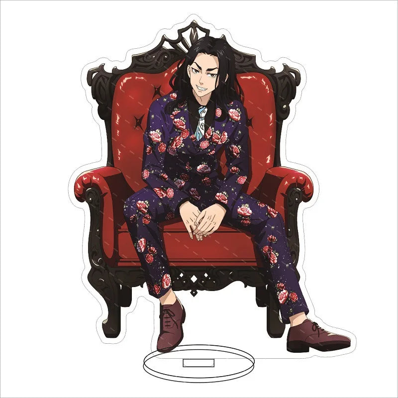 16CM Anime Figure ‌Tokyo Revengers Hanagaki Takemichi Matsuno Chifuyu Mikey‌ Basho Keisuke Cos Acrylic Stand Ornaments Gifts