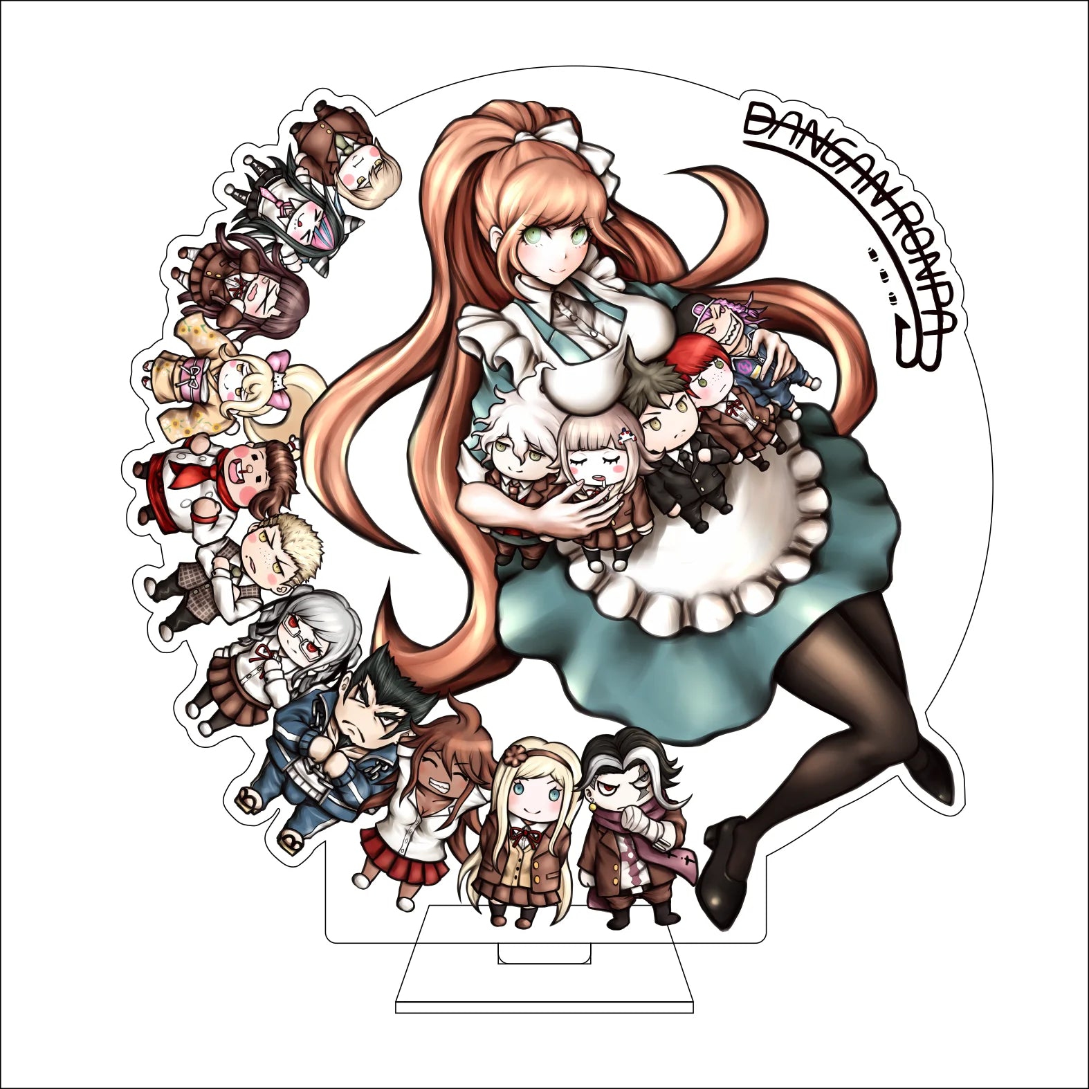 16CM Anime Danganronpa Cosplay Acrylic Figure Stand Plate Toko Fukawa Mondo Owada Maizono Sayaka Kirigiri Kyoko Ornaments Gifts