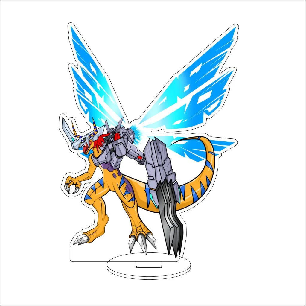 16CM Anime Digital Monster Hououmon Metal Greymon Drimogemon Cherubimon Cos Acrylic Figure Stand Ornaments Chirstmas Gifts
