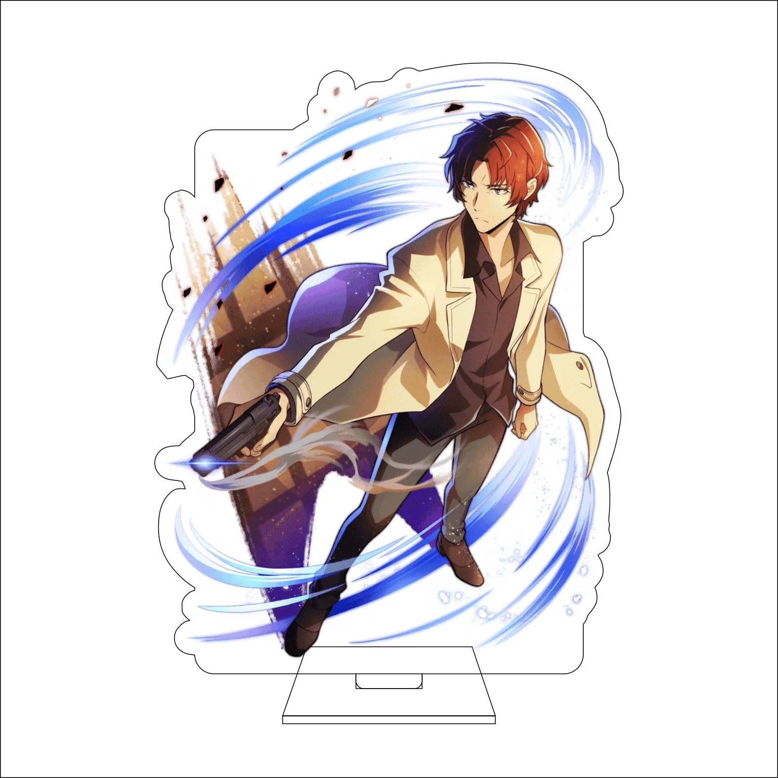 16CM Anime Bungo Stray Dogs Cosplay Acrylic Figure Stand Plate Ryunosuke Akutagawa Nakahara Chuuya Ornaments Gifts