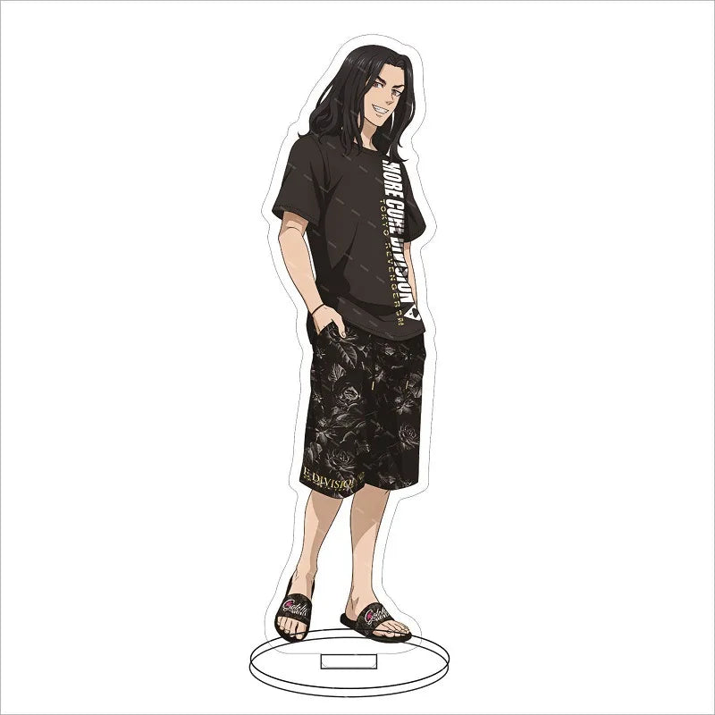 16CM Anime Figure ‌Tokyo Revengers Hanagaki Takemichi Matsuno Chifuyu Mikey‌ Basho Keisuke Cos Acrylic Stand Ornaments Gifts