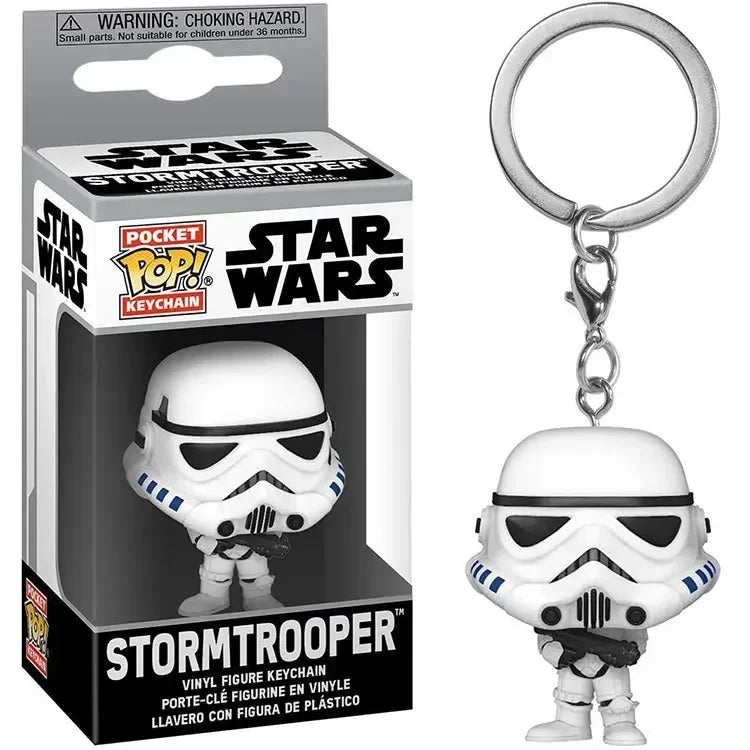 FUNKO POP Star Wars Hera Syndulla AHSOKA BO-KATAN Leiya IG-11 Chubacca R2-D2 Darth Vader Stromtrooper Pocket Pop Keychain Toys