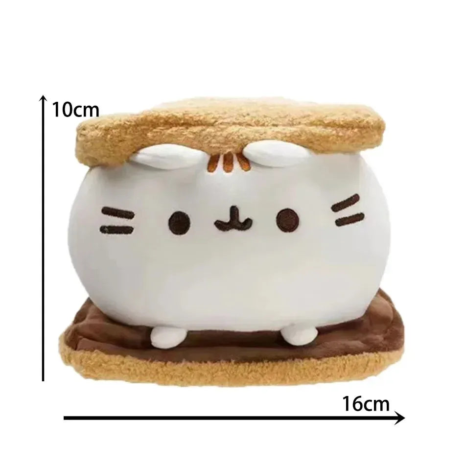 Simulated Cat Doll Plush Toy Anime Cat Soft Home Decoration Tabletop Bedroom Decoration Kids Toy Series Accessories Gifts/