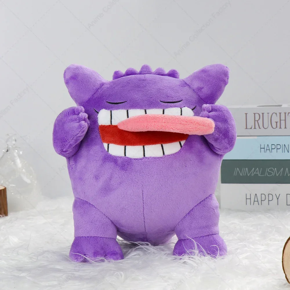 New Pokemon Sleeping Gengar Plush Toys Anime Pocket Monster Mega Gengar Peluche Dolls Birthday Gifts Kids