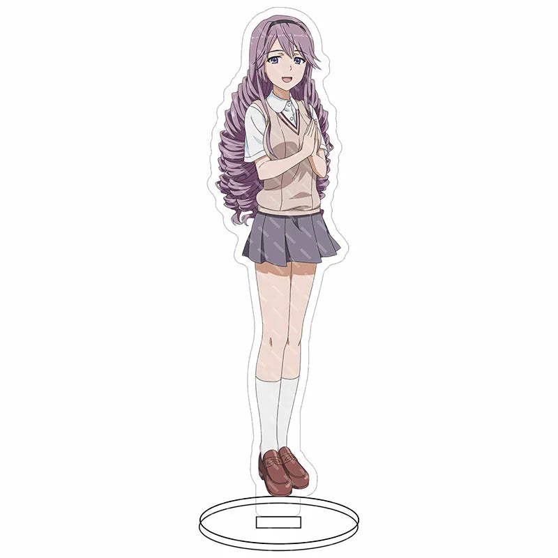16CM Anime Figure A Certain Scientific Railgun‌ Misaka Mikoto Shirai Kuroko Uiharu Kazari Cos Acrylic Stand Ornaments Gifts