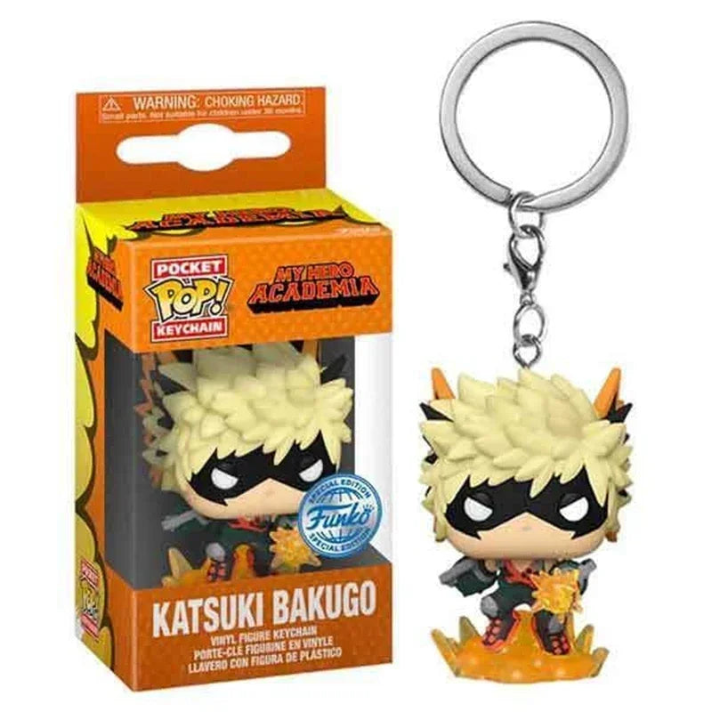 Funko Pop Keychain Toy My Hero Academia Deku Kyoka Jiro Neito Monoma Izuku Midoriya Shoto Todoroki All Might Bakugo PVC Toys