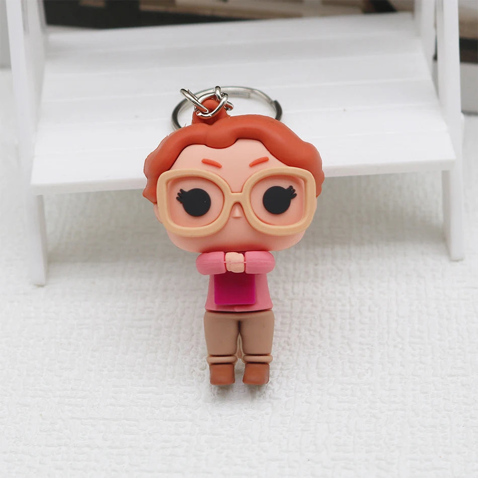 Pop Pocket Pop Eleven Stranger Keychain Robin  Barb Steve Dustin Key Ring Chain Model Toy Adults Children Gift Toys