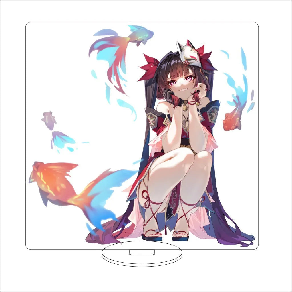 16CM Game Anime Honkai: Star Rail Sparxie Sparkle Cos Acrylic Figure Stand Ornaments Birthday Chrismas Lovely Gifts