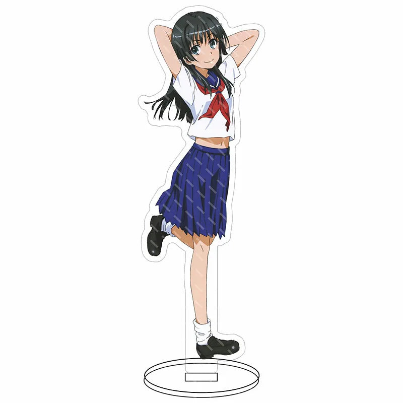 16CM Anime Figure A Certain Scientific Railgun‌ Misaka Mikoto Shirai Kuroko Uiharu Kazari Cos Acrylic Stand Ornaments Gifts