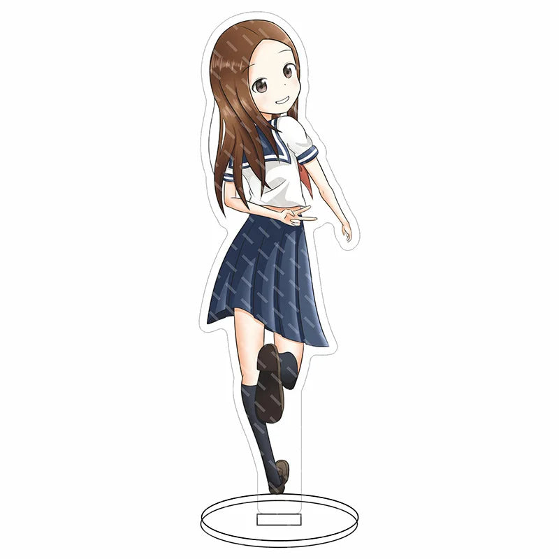 16CM Anime Figure Teasing Master Takagi-san Nishikata Takagi Cos Acrylic Stand Ornaments Cute Chrismas Gifts