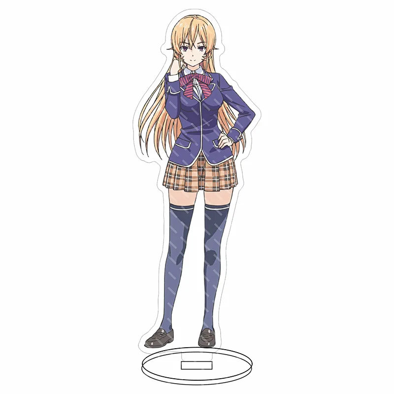 16CM Anime Figure Food Wars! Shokugeki no Soma Yukihira Soma Nakiri Erina Tadokoro Megumi Cos Acrylic Stand Ornaments Gifts