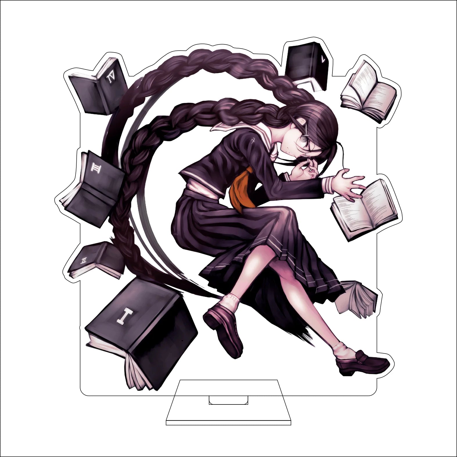 16CM Anime Danganronpa Cosplay Acrylic Figure Stand Plate Toko Fukawa Mondo Owada Maizono Sayaka Kirigiri Kyoko Ornaments Gifts