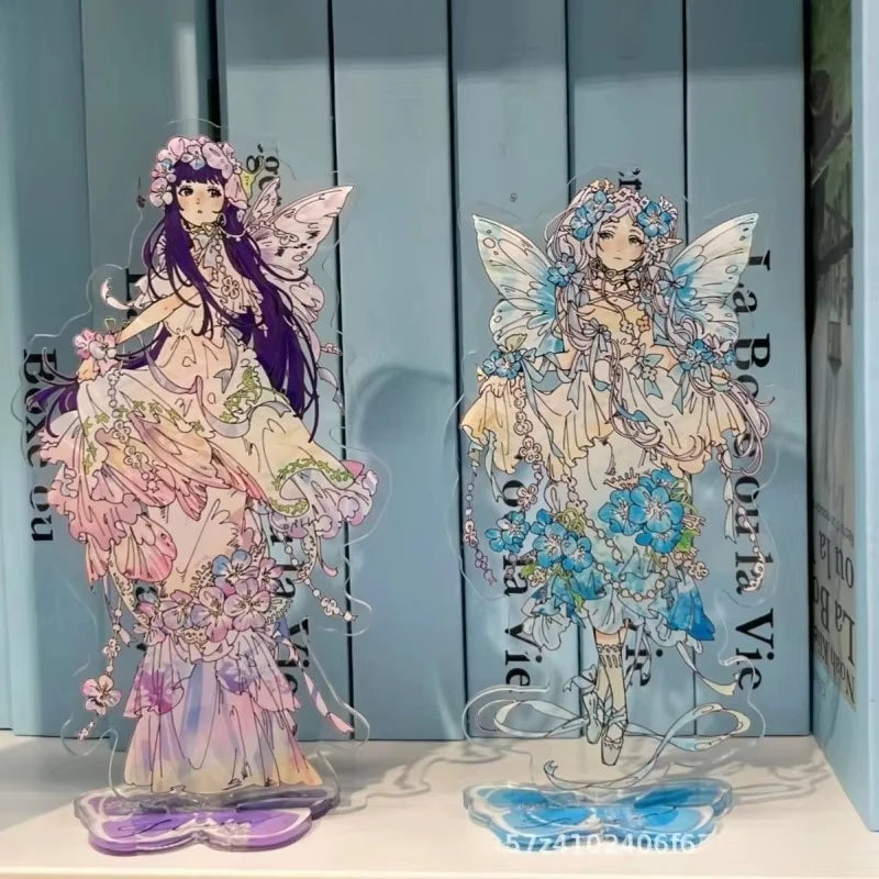 Frieren Beyond Journey's End Fern Rose Fairies Anime Acrylic Stand Figure Model Plate Breastpin Cosplay Emblem Decor