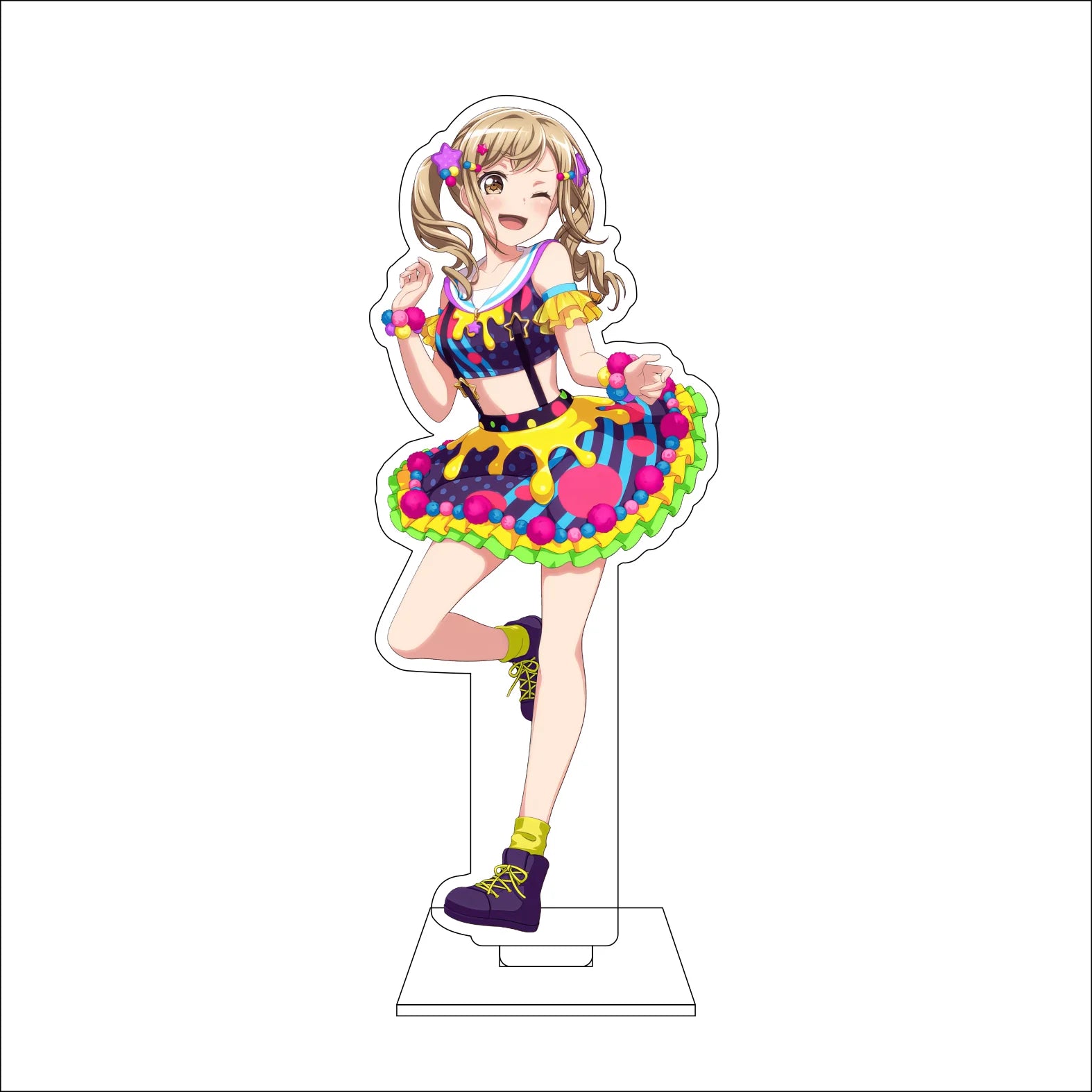 16CM Anime BanG Dream! Cosplay Acrylic Figure Stand Plate Ran Mitake Moca Aoba Himari Uehara Tomoe Udagawa Ornaments Gifts
