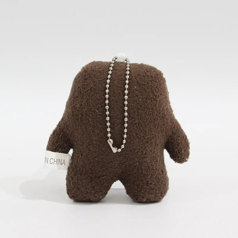 Kawaii Cute Domo Kun Plush Keychain Ball Chain Cartoon Anime Kawaii Cute Bag Keychains Small Xmas Gift