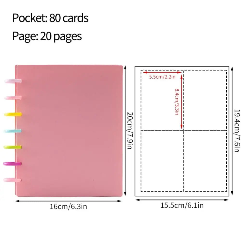 Kpop Photo Album New INS Multi-pockets Loose-leaf Binder 3 Inch Photocard Holder Idol Cards Collect Book Star Chaser