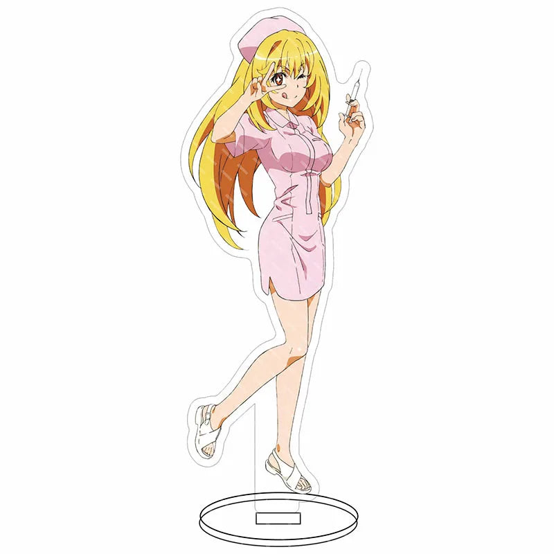 16CM Anime Figure A Certain Scientific Railgun‌ Misaka Mikoto Shirai Kuroko Uiharu Kazari Cos Acrylic Stand Ornaments Gifts