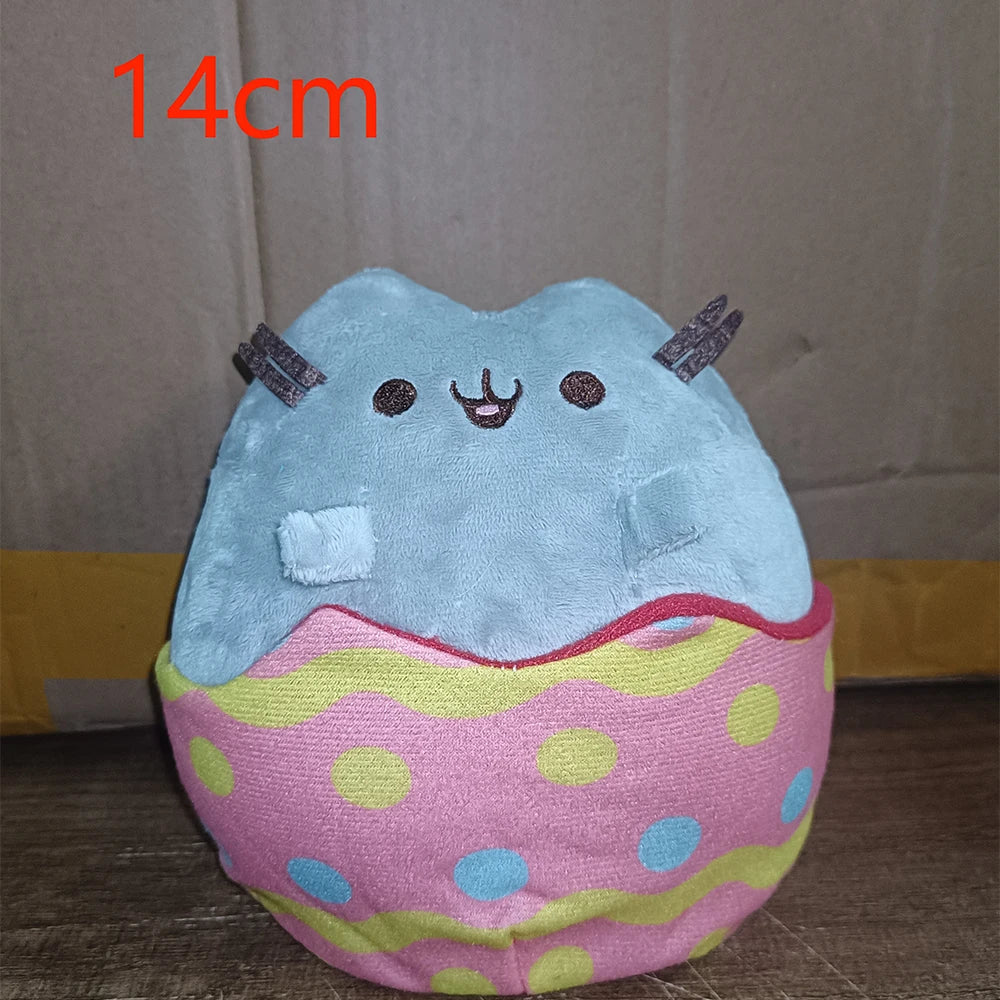 Simulated Cat Doll Plush Toy Anime Cat Soft Home Decoration Tabletop Bedroom Decoration Kids Toy Series Accessories Gifts/