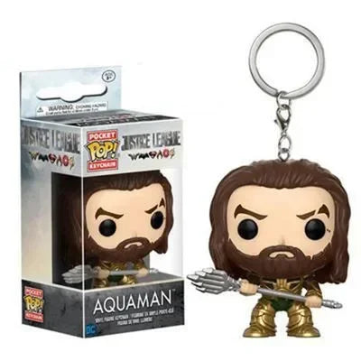FUNKO POP The Avengers Marvels Iron Man Rocket Spider-man Hulk Loki Thor Captain America Panther Pocket Keychain Model Toys Gift
