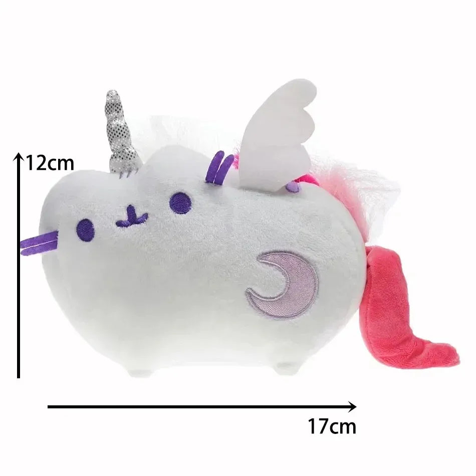 Simulated Cat Doll Plush Toy Anime Cat Soft Home Decoration Tabletop Bedroom Decoration Kids Toy Series Accessories Gifts/