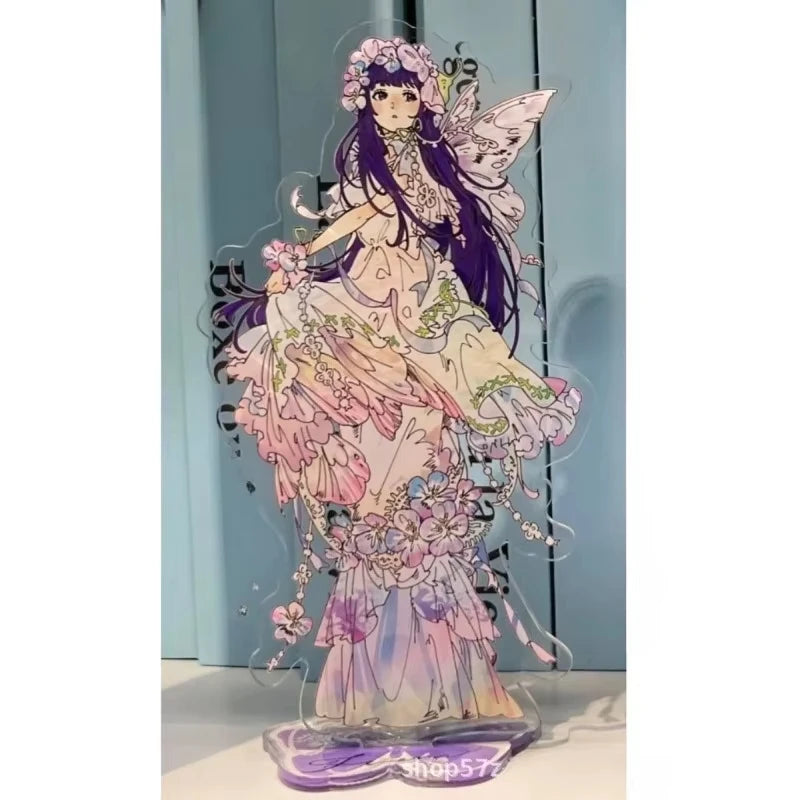 Frieren Beyond Journey's End Fern Rose Fairies Anime Acrylic Stand Figure Model Plate Breastpin Cosplay Emblem Decor