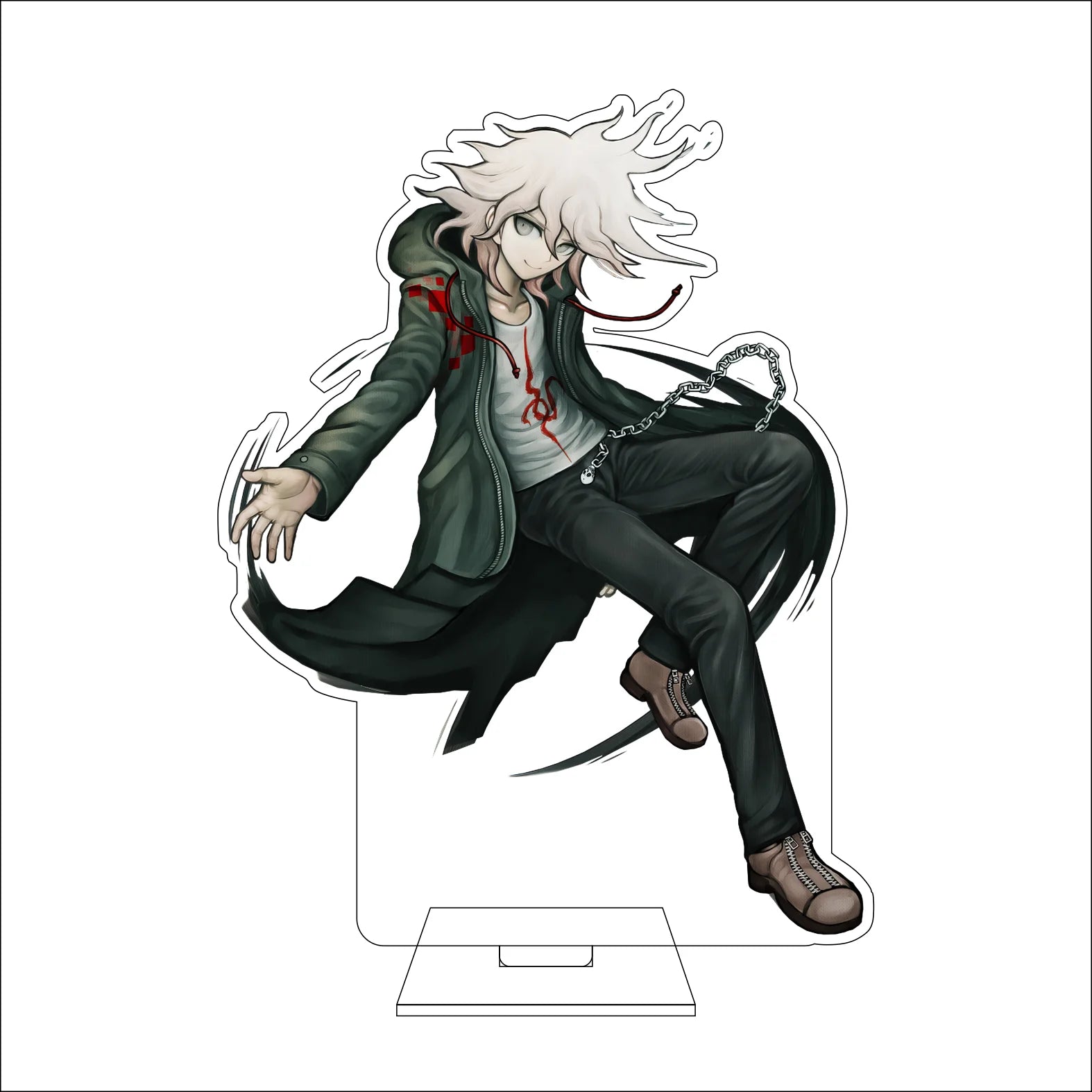 16CM Anime Danganronpa Cosplay Acrylic Figure Stand Plate Toko Fukawa Mondo Owada Maizono Sayaka Kirigiri Kyoko Ornaments Gifts