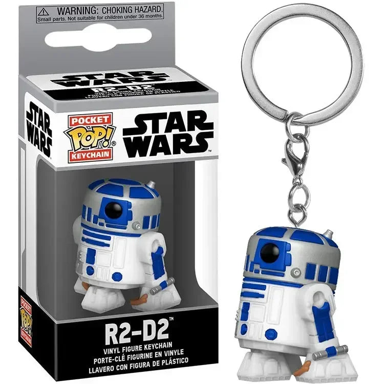 FUNKO POP Star Wars Hera Syndulla AHSOKA BO-KATAN Leiya IG-11 Chubacca R2-D2 Darth Vader Stromtrooper Pocket Pop Keychain Toys