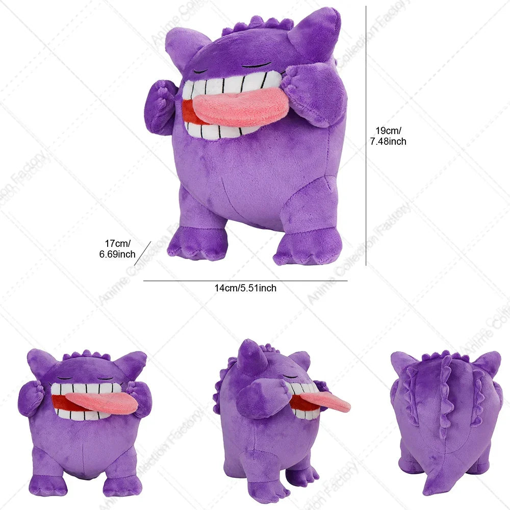 New Pokemon Sleeping Gengar Plush Toys Anime Pocket Monster Mega Gengar Peluche Dolls Birthday Gifts Kids