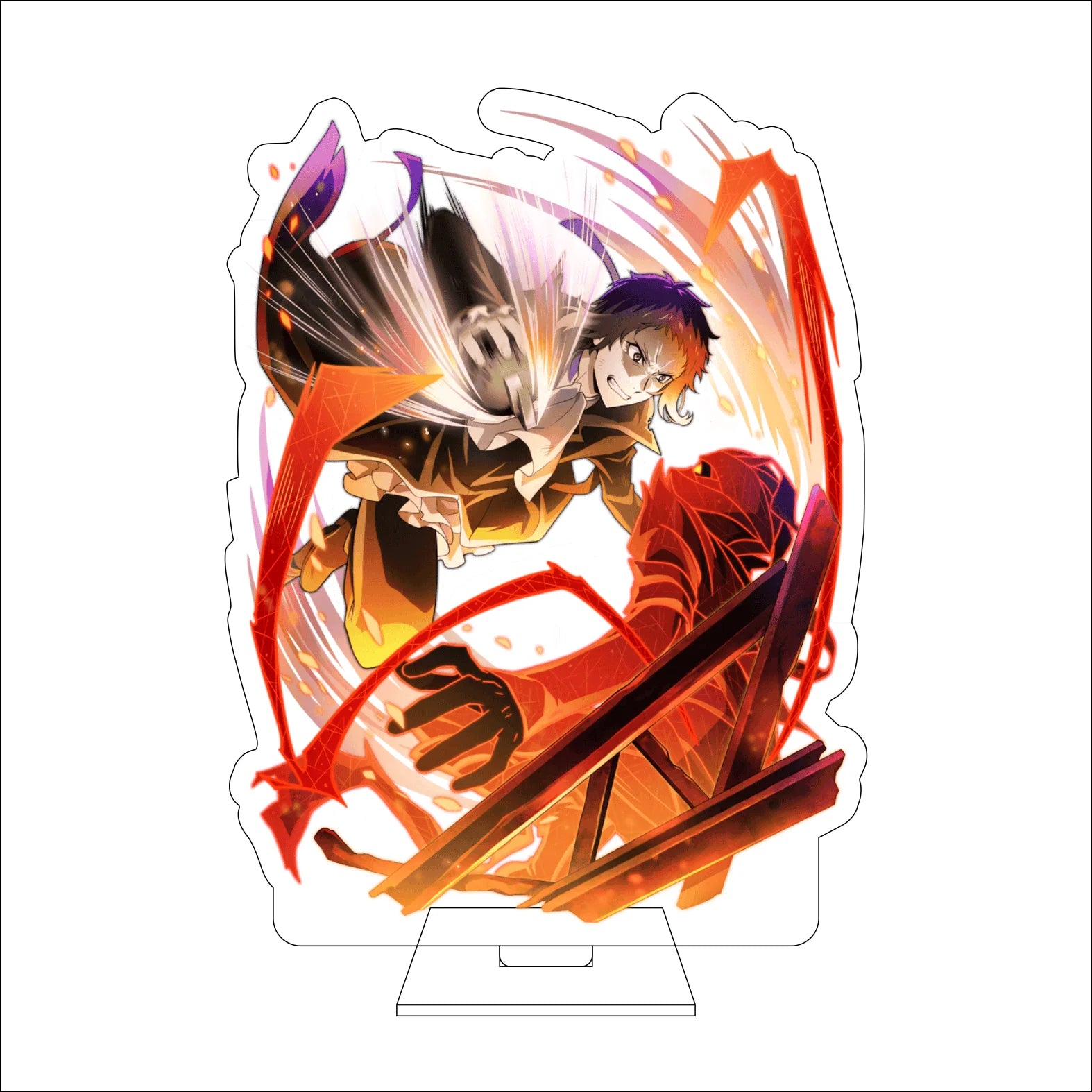 16CM Anime Bungo Stray Dogs Cosplay Acrylic Figure Stand Plate Ryunosuke Akutagawa Nakahara Chuuya Ornaments Gifts