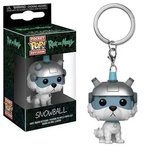 Funko Pop New Rick Et Morty  Keychains Vinyl Figure Krombopulos Pickle Rick Pocket Pop Keychain Toy