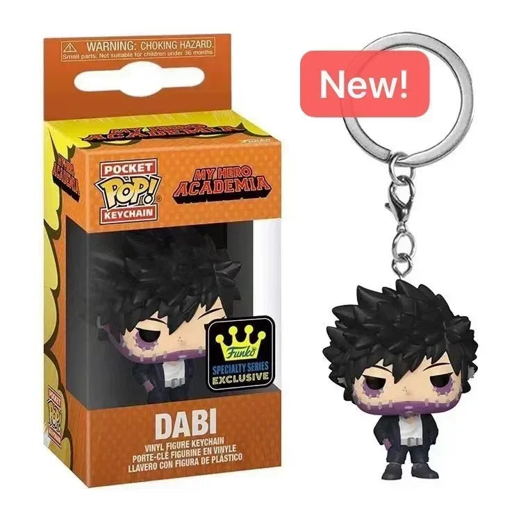 Funko Pop Keychain Toy My Hero Academia Deku Kyoka Jiro Neito Monoma Izuku Midoriya Shoto Todoroki All Might Bakugo PVC Toys