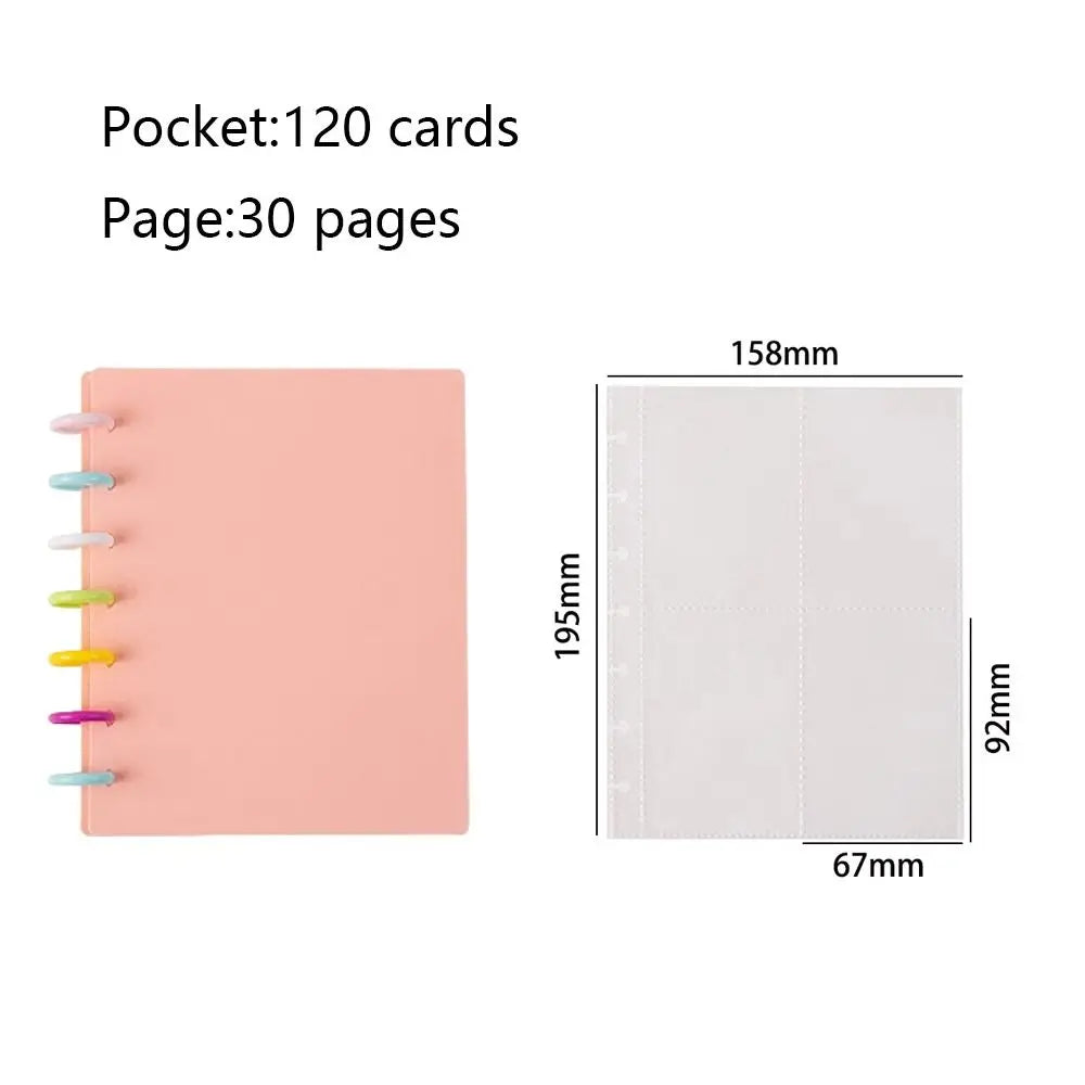 Kpop Photo Album New INS Multi-pockets Loose-leaf Binder 3 Inch Photocard Holder Idol Cards Collect Book Star Chaser