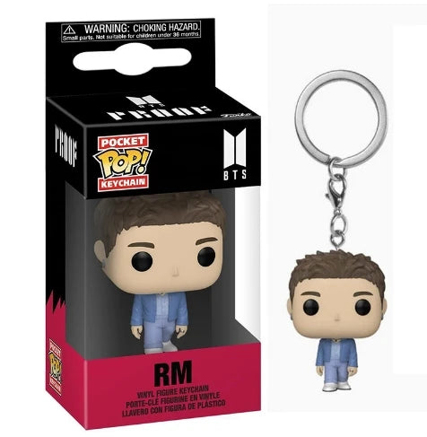 Funko POP Pocket Keychain Toy Men's Team RM SUGA JUNG KOOK JIMIN Jin V J-HOPE Pocket Pop Keychain Vinyl Figure Collection Toys