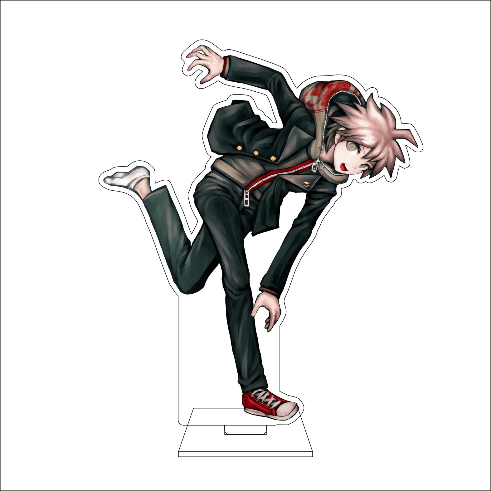16CM Anime Danganronpa Cosplay Acrylic Figure Stand Plate Naegi Makoto Maizono Sayaka Genocider Syo Ornaments Gifts