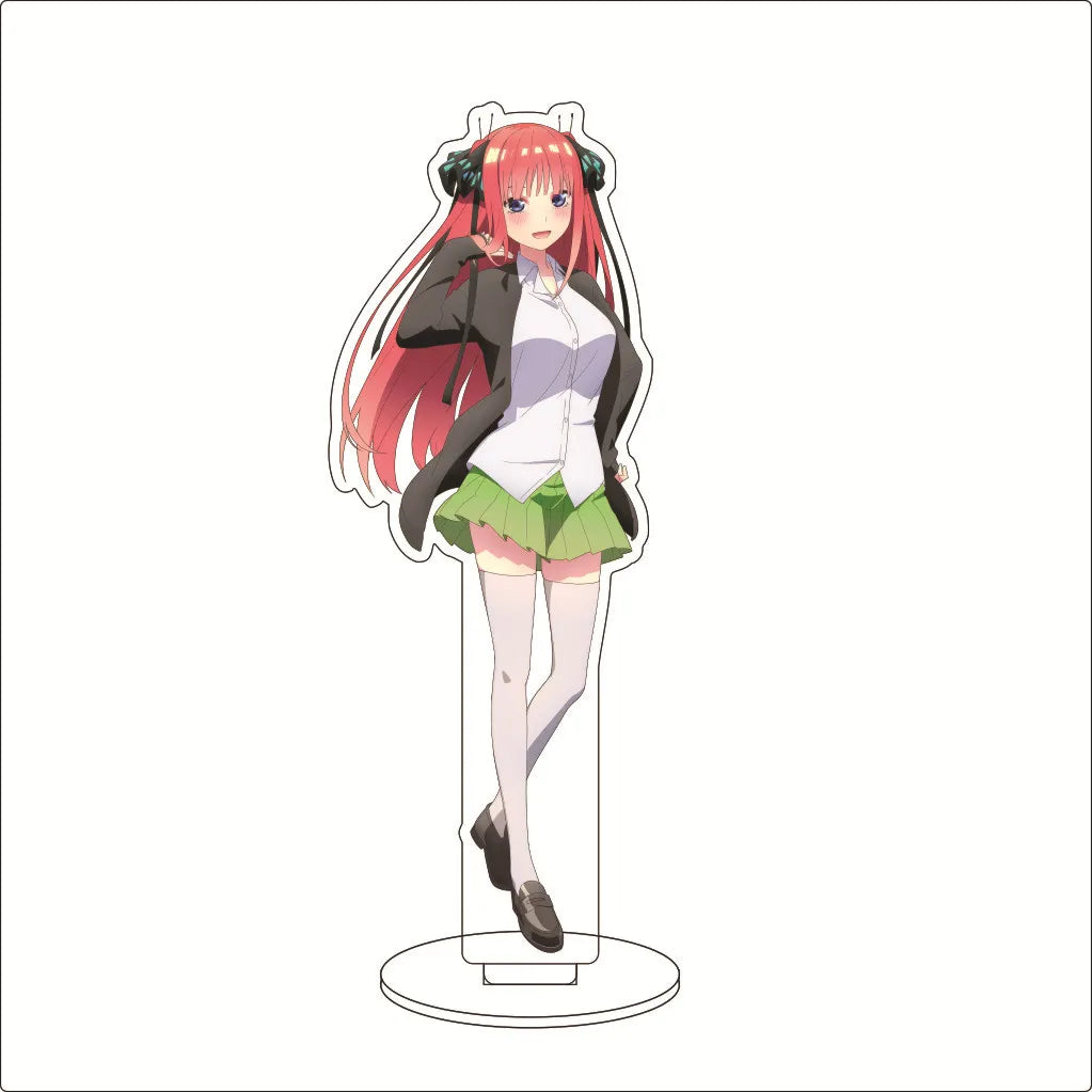 16CM Anime The Quintessential Quintuplets Nakano Nino Nakano Yotsuba Nakano Miku Nakano Ichika Cos Acrylic Figure Stand Ornament