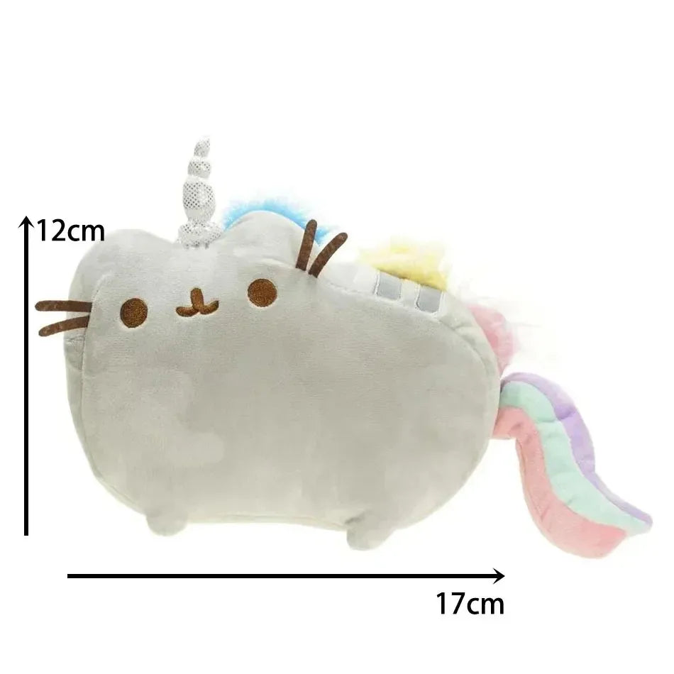 Simulated Cat Doll Plush Toy Anime Cat Soft Home Decoration Tabletop Bedroom Decoration Kids Toy Series Accessories Gifts/