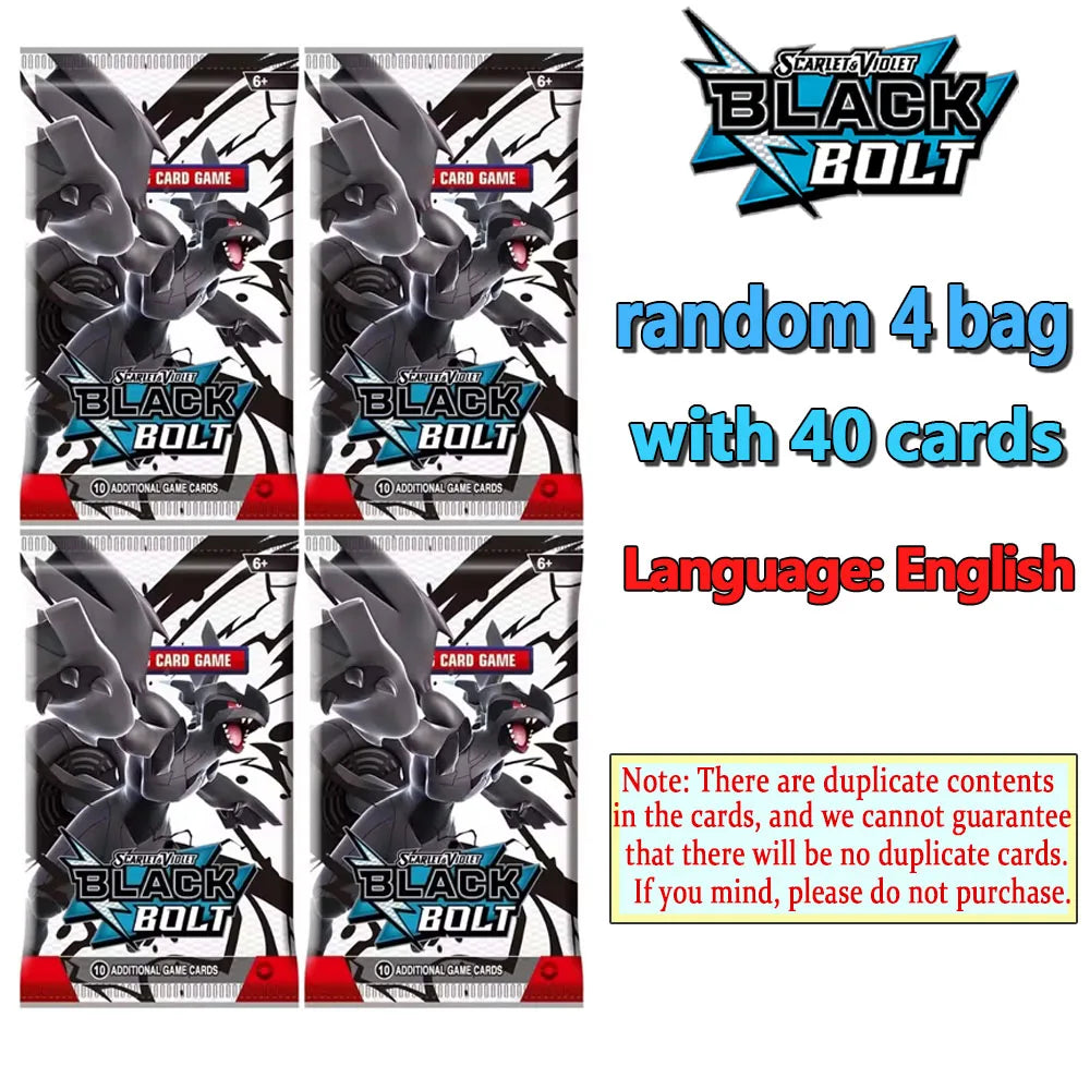 360Pcs Pokemon Card Prismatic Evolutions Scarlet Violet 151 Destined Rivals Black Bolt English Booster Battle Transaction Card