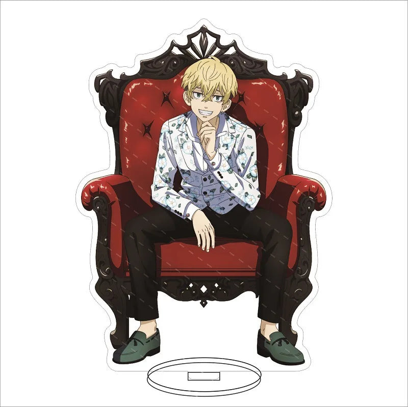 16CM Anime Figure ‌Tokyo Revengers Hanagaki Takemichi Matsuno Chifuyu Mikey‌ Basho Keisuke Cos Acrylic Stand Ornaments Gifts