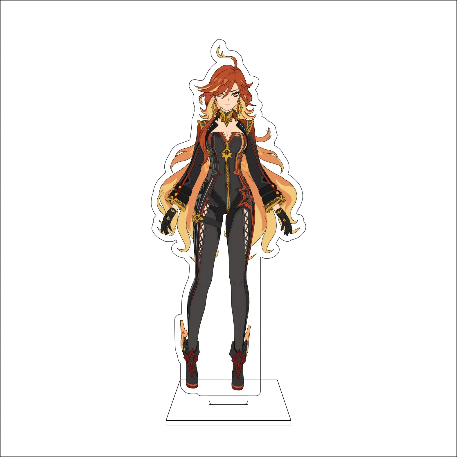16CM Anime Genshin Impact Cosplay Acrylic Figure Stand Plate Mavuika Ornaments Gifts