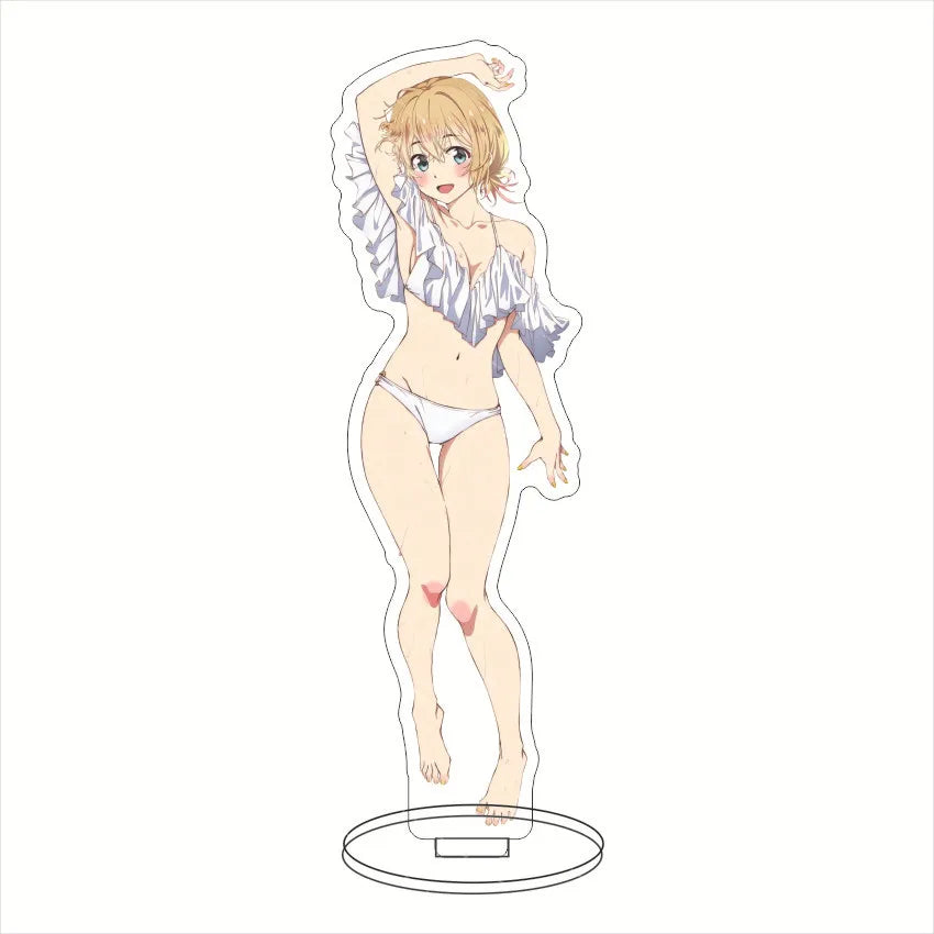 16CM Anime Figure Rent A Girlfriend‌ Mizuhara Chizuru Sarashina Ruka Nanami Mami Sakurasawa Sumi Cos Acrylic Stand Ornaments