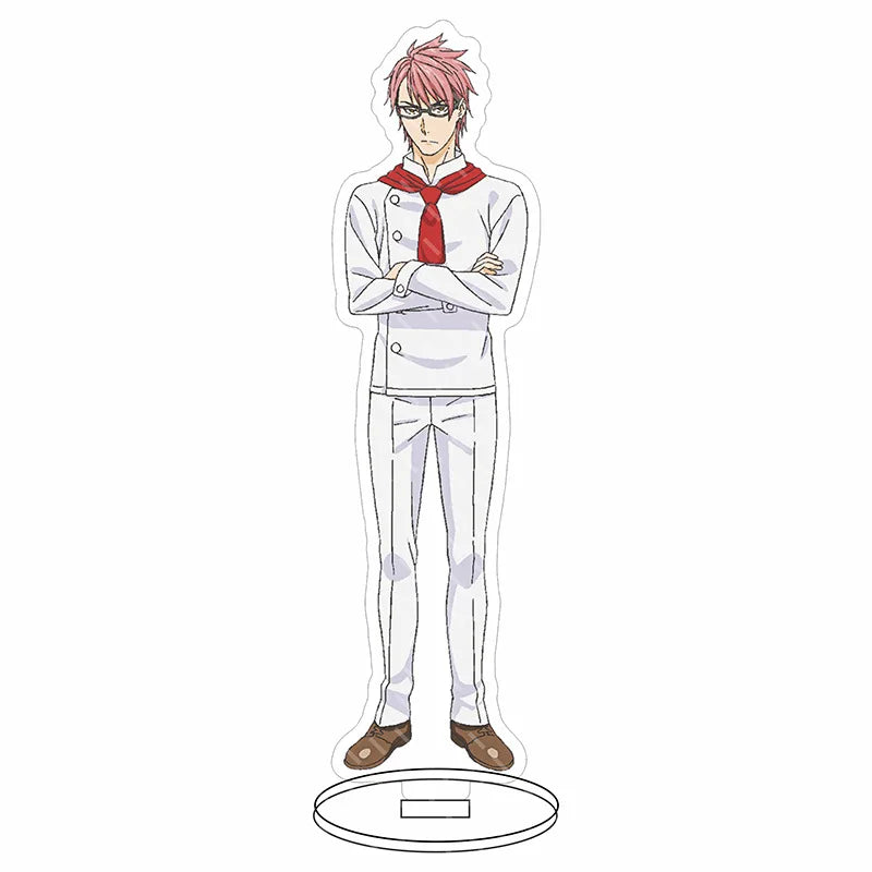 16CM Anime Figure Food Wars! Shokugeki no Soma Yukihira Soma Nakiri Erina Tadokoro Megumi Cos Acrylic Stand Ornaments Gifts