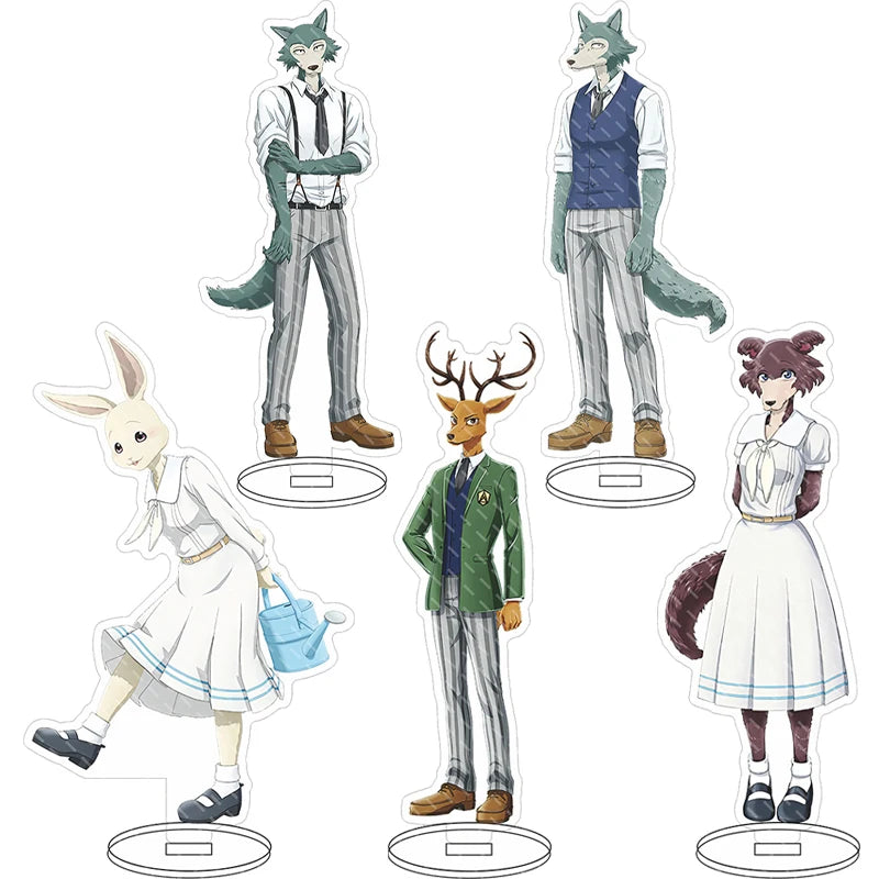 16CM Anime Figure BEASTARS‌‌ Legoshi Hal Louis Juno Jack Gohin Cos Acrylic Stand Ornaments Cute Chrismas Gifts