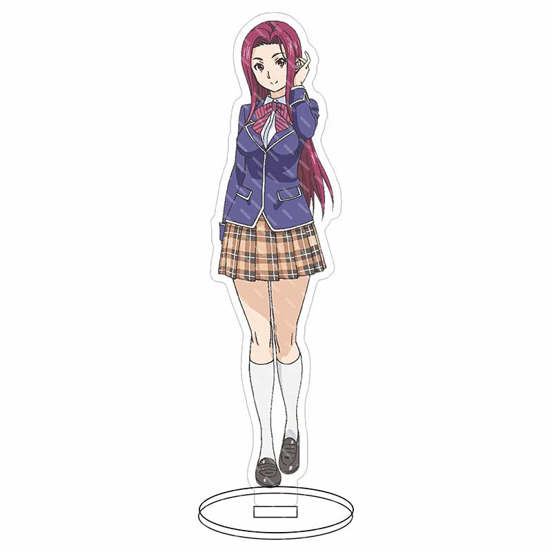 16CM Anime Figure Food Wars! Shokugeki no Soma Yukihira Soma Nakiri Erina Tadokoro Megumi Cos Acrylic Stand Ornaments Gifts
