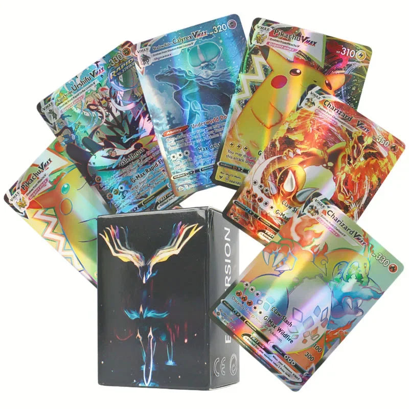 60/100Pcs English Pokemon Cards GX Tag Team Vmax EX Mega Shining Game Battle Carte Trading Collection Cards Toys Children Gifts