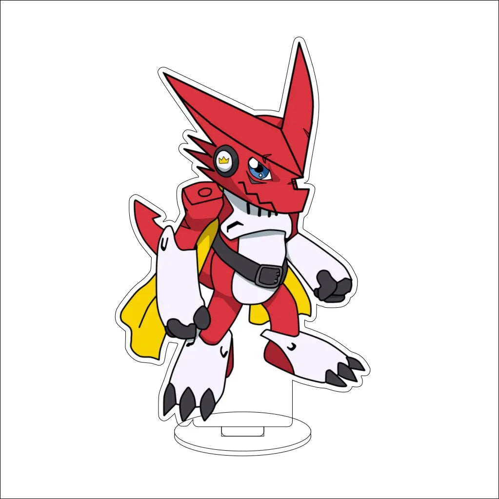 16CM Anime Digital Monster Hououmon Metal Greymon Drimogemon Cherubimon Cos Acrylic Figure Stand Ornaments Chirstmas Gifts